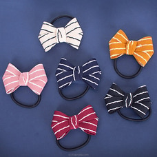 Baby Girls` Cute Bow Hair Bands, Toddler Hair Accessories For Baby Girls, Little Girls In Pair Hair Bands - 6 Items In One Pack at Kapruka Online