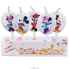 Birthday Mickey And Minnie 5 Piece Candle Buy candles Online for specialGifts