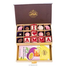 Java Double Drawers Of I Love Amma 15 Piece Chocolates With Chocolate Slab Box  By Java  Online for specialGifts
