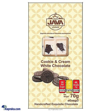 Java Cookie & Cream-white Chocolate Slab Buy Java Online for specialGifts