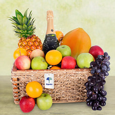 Fresh Fruit And Wine Basket  By Kapruka Agri  Online for specialGifts