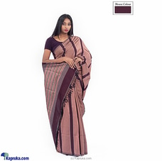 Pure Cotton Handloom Saree-at009 at Kapruka Online