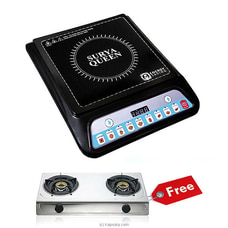 Surya Spark and Blaze Induction Cooker with Free Two Burner Gas Cooker at Kapruka Online