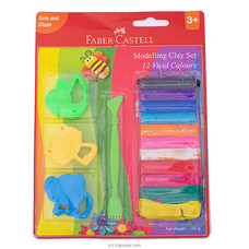 Faber-Castell Modelling Clay 150g In Blister -  12 Colour With Molds And Cafts Tool - FC120894 Buy childrens Online for specialGifts