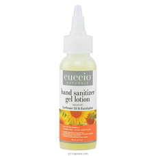Cuccio Moisturising Hand Sanitizer Gel Lotion 56ml (2oz) Sunflower Oil And Eucalyptus Buy Nail spa Online for specialGifts