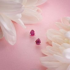 Chamathka Rosie S925 Silver Ruby Ear Studs Buy Chamathka Jewelry Online for specialGifts