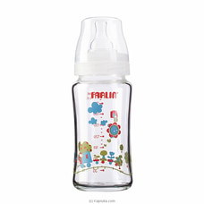 Farlin Wide Neck Heat Resistant Glass Feeder 240ml - Baby Milk Bottel at Kapruka Online