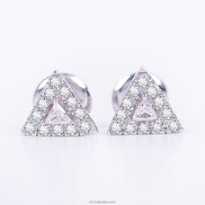 Alankara 18kw white gold earrings vvs1-g (19/12080) - alankara diamond jewelery at Kapruka Online
