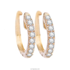 Alankara 18kp rose gold earrings vvs1-g (22/12569) - alankara diamond jewelery at Kapruka Online