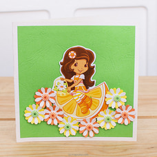 3D cute Girl Handmade Greeting Card at Kapruka Online