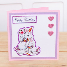 Happy Birthday` Unicorn theme Greeting Card Buy same day delivery Online for specialGifts