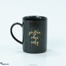 Dankotuwa Positivity (Positive Vibes) With Gold Logo Matte Black Tea Mug Buy Dankotuwa Online for specialGifts