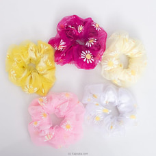 5 Pcs Cute Hair Scrunchies,Colorful Hair Scrunchies Hair Scrunchy Ponytail Holder Accessories for Women and Girls at Kapruka Online