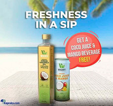 Wichy Organic Virgin Coconut Oil-375Ml  (Get Free Can Of Coco Juice And Mango Beverage -250ml )  Online for specialGifts