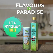 Wichy Organic Raw- Extra Virgin Coconut Oil-375Ml  (Get Free Can Of Pinacolada -250ml ) Buy Best Sellers Online for specialGifts