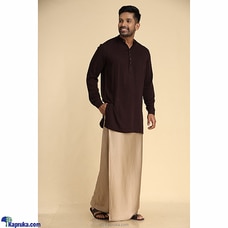 Twill Rayon Kurta Shirt-Brown Buy INNOVATION REVAMPED Online for specialGifts