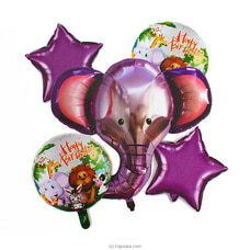 Jungle Animals, Elephant Balloons, Party Decoration Foil Balloon Set Of 5 Pcs- Kids Birthday, Chiller Party, Baby Shower Theme (Elephant) Buy Gift Sets Online for specialGifts