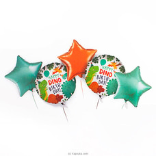 18` `Jungle Animals, Dinosaur Balloons, Party Decoration Foil Balloon Set Of 5 Pcs- Kids Birthday, Chiller Party, Baby Shower Theme (Dino) Buy balloon Online for specialGifts