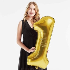40 Inch Birthday Foil Balloon Number 1, Helium Balloon, Party Decoration (Gold) at Kapruka Online