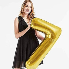 40 Inch Birthday Foil Balloon Number 7, Helium Balloon, Party Decoration (Gold) at Kapruka Online