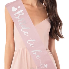 Bride To Be` Hen Party Sash Bachelorette Party Supplies (Bride To Be Rose Gold) at Kapruka Online