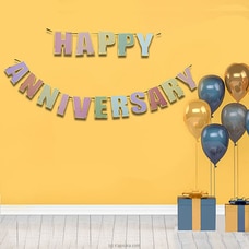 Happy Anniversary Banner  For Party Decorations, Swallowtail Flag  Online for specialGifts