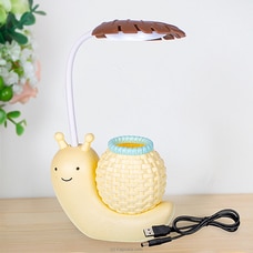 Snail LED Desk Lamp - Cute Eye-Caring Table Lamps - Reading Lights with Pen Holder for Bookworms and Kid -G-675 (Cream Color) Buy Gift Sets Online for specialGifts