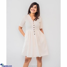 Holly Linen Dress- Butter at Kapruka Online