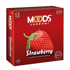 Moods Strawberry Condoms -3`s at Kapruka Online