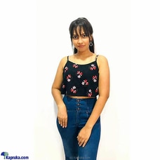 Strappy Crop Top-FC-F-0015 Buy FENDY Clothing Online for specialGifts