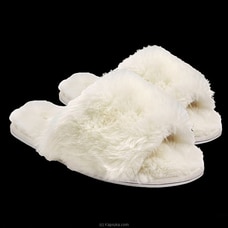 Women`s Faux Fur Slippers Fuzzy Flat Spa Fluffy Open Toe House Shoes Indoor Outdoor Slip on Memory Foam Slide Sandals  Online for specialGifts