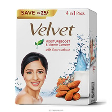 Velvet Soap 4 In 1 Pack - Milk Extract And Almonds -380g Buy same day delivery Online for specialGifts