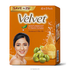 Velvet Soap 4 In 1 Pack -  Sandalwood And Olive Oil -380g Buy Online Grocery Online for specialGifts