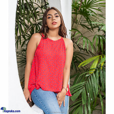 CREPE PRINTED SLEEVELESS TOP - ML474  By MELLISSA FASHIONS PVT LTD  Online for specialGifts