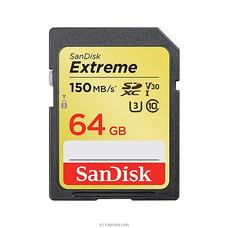 SanDisk Extreme SDXC 64GB UHS-I Memory Card Buy Online Electronics and Appliances Online for specialGifts