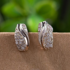 Stone Ear Stud in 925 Sterling Silver Buy Fashion | Handbags | Shoes | Wallets and More at Kapruka Online for specialGifts