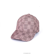 Adjustable Size Gents Cap for Running Workouts and Outdoor Activities All Seasons - Checked Print Cap Mens at Kapruka Online