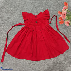 Red Butterfly Linen Dress at Kapruka Online