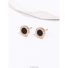 Rose Gold Roman Numeric SS Earrings Teen Girls Earrings - Simple Charming- Fancy Accessories  Online for specialGifts