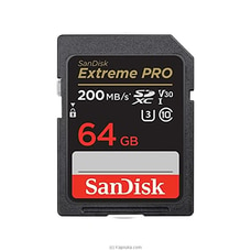 SanDisk Extreme PRO SDXC 64GB UHS-I 200MB/s Memory Card Buy SanDisk Online for specialGifts