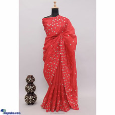soft khadi organza saree baby red Buy Amare Online for specialGifts