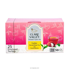 CLARE VALLEY LYCHEE FLAVOURED BLACK TEA 50g (25 TEA BAGS) - Beverages at Kapruka Online