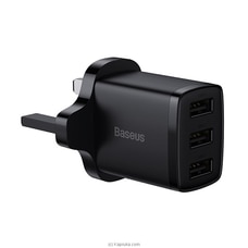 Baseus Compact 17W UK 3U USB Travel Charger at Kapruka Online