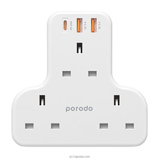 Porodo 3 AC Outlet   Fast Charging USB Multi-Port Wall Socket  By Porodo  Online for specialGifts