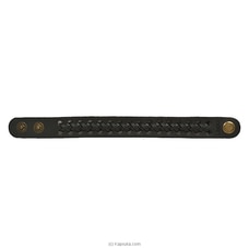 Libera Leather Wrist Band - Charcoal Black SKU- WB - 01 Buy Libera Online for specialGifts