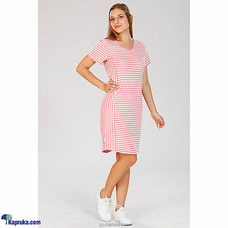 Stripe Knit Dress MD 148=pink Buy Miika Online for specialGifts