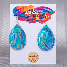 VyVarna Hand painted wooden earrings  Online for specialGifts
