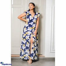 Dark Blue Floral Maxi Dress Buy Clothing and Fashion Online for specialGifts