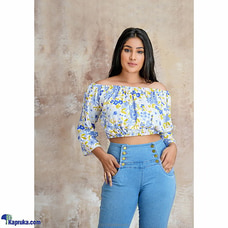 Rayon Printed Crop Top Buy INNOVATION REVAMPED Online for specialGifts
