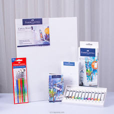 Acrylic Painter Gift Set With Art Canvas,12 Acrylic Colors, And Paint Brushers Set  Online for specialGifts